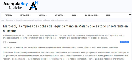 Mejores coches de segunda mano en Málaga Mejores coches segunda mano Málaga